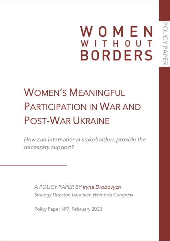 Women’s Meaningful Participation in War and Post-War Ukraine